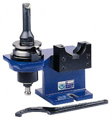 Interstate - 2 Positions, CAT30 Compatible Tool Holder Tightening Fixture - 3.74" Head Diam, 209.8mm Base Length, 128mm Overall Height - Exact Tooling