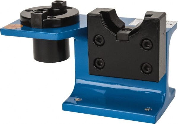 Interstate - 2 Positions, BT40 Compatible Tool Holder Tightening Fixture - 3.74" Head Diam, 209.8mm Base Length, 128mm Overall Height - Exact Tooling