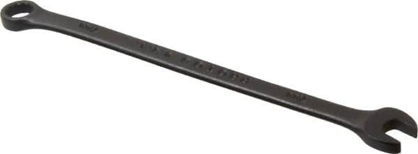 Proto - 7mm 12 Point Offset Combination Wrench - 15° Offset Angle, 5-5/32" OAL, Steel, Black Finish - Exact Tooling