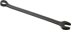 Proto - 14mm 12 Point Combination Wrench - 15° Offset Angle, 8-5/8" OAL, Steel, Black Finish - Exact Tooling