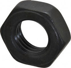 Gibraltar - 1-8 UNC Alloy Steel Right Hand Heavy Hex Jam Nut - 1-5/8" Across Flats, 35/64" High, Black Oxide Finish - Exact Tooling