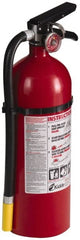 Kidde - 5 Lb, 3-A:40-B:C Rated, Dry Chemical Fire Extinguisher - 4-1/2" Diam x 16.07" High, 195 psi, 18' Discharge in 15 sec, Rechargeable, Seamless Aluminum Cylinder - Exact Tooling