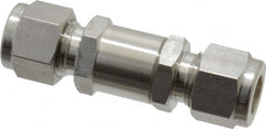 Ham-Let - 3/8" Stainless Steel Check Valve - Inline, Comp x Comp, 3,000 WOG - Exact Tooling