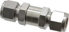 Ham-Let - 1/2" Stainless Steel Check Valve - Inline, Comp x Comp, 3,000 WOG - Exact Tooling