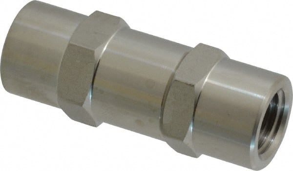 Ham-Let - 1/4" Stainless Steel Check Valve - Inline, FNPT x FNPT, 3,000 WOG - Exact Tooling