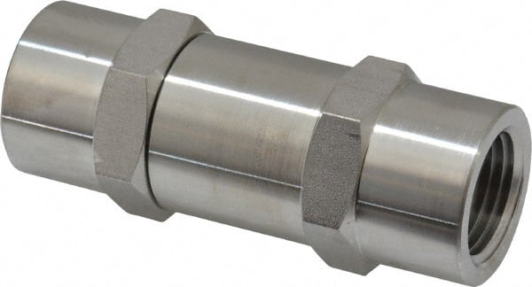 Ham-Let - 1/2" Stainless Steel Check Valve - Inline, FNPT x FNPT, 3,000 WOG - Exact Tooling
