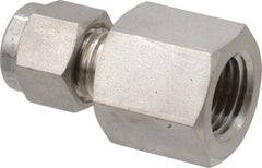 Ham-Let - 1/4" OD, Grade 316Stainless Steel Female Connector - Comp x FNPT Ends - Exact Tooling