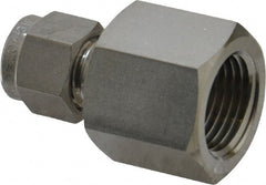 Ham-Let - 1/4" OD, Grade 316Stainless Steel Female Connector - Comp x FNPT Ends - Exact Tooling