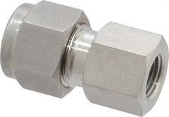 Ham-Let - 3/8" OD, Grade 316Stainless Steel Female Connector - Comp x FNPT Ends - Exact Tooling