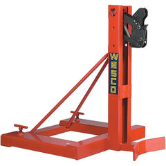 Wesco Industrial Products - 1,000 Lb Load Capacity, 16, 30, 55 & 85 Gal Drum Grab - 28" Wide x 34" High, Steel Wheels - Exact Tooling