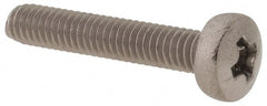 Value Collection - M2.5x0.45 Metric Coarse, 14mm Length Under Head Phillips Drive Machine Screw - Pan Head, Grade 18-8 & A2 Stainless Steel, Uncoated, Without Washer - Exact Tooling