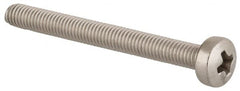 Value Collection - M3x0.50 Metric Coarse, 30mm Length Under Head Phillips Drive Machine Screw - Pan Head, Grade 18-8 & A2 Stainless Steel, Uncoated, Without Washer - Exact Tooling