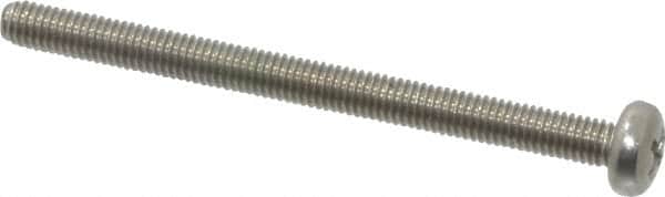 Value Collection - M3x0.50 Metric Coarse, 40mm Length Under Head Phillips Drive Machine Screw - Pan Head, Grade 18-8 & A2 Stainless Steel, Uncoated, Without Washer - Exact Tooling