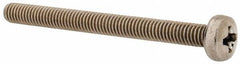 Value Collection - M4x0.70 Metric Coarse, 45mm Length Under Head Phillips Drive Machine Screw - Pan Head, Grade 18-8 & A2 Stainless Steel, Uncoated, Without Washer - Exact Tooling