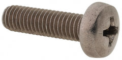Value Collection - M5x0.80 Metric Coarse, 18mm Length Under Head Phillips Drive Machine Screw - Pan Head, Grade 18-8 & A2 Stainless Steel, Uncoated, Without Washer - Exact Tooling