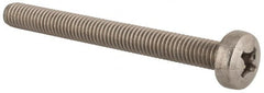 Value Collection - M6x1.00 Metric Coarse, 60mm Length Under Head Phillips Drive Machine Screw - Pan Head, Grade 18-8 & A2 Stainless Steel, Uncoated, Without Washer - Exact Tooling