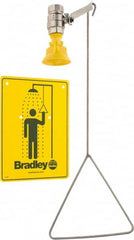 Bradley - Plumbed Drench Showers Mount: Vertical Shower Head Material: Plastic - Exact Tooling