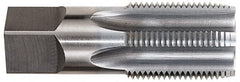 OSG - 1 - 11-1/2 NPSF Thread, 5 Flute Standard Pipe Tap - 3-3/4" OAL, 1-3/4" Thread Length, 1-1/8" Shank Diam, Bright Finish, High Speed Steel - Exact Tooling