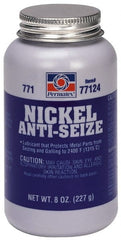 Permatex - 8 oz Bottle High Temperature Anti-Seize Lubricant - Nickel, -65 to 2,400°F, Gray, Water Resistant - Exact Tooling