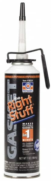 Permatex - 7-1/2 oz Instant Gasket Maker - -75 to 400°F, Black, Comes in PowerBead Pressurized Can - Exact Tooling
