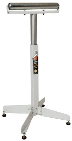 HTC - 16 Inch Long x 43 Inch High Heavy Duty Roller Support - 350 Lbs. Limit, with 1 and 2 Inch Wide Rollers - Exact Tooling
