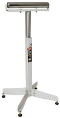 HTC - 16 Inch Long x 43 Inch High Heavy Duty Roller Support - 350 Lbs. Limit, with 1 and 2 Inch Wide Rollers - Exact Tooling