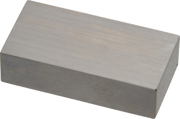 Mitutoyo - 0.7" Rectangular Steel Gage Block - Accuracy Grade 0, Includes Certificate of Inspection - Exact Tooling