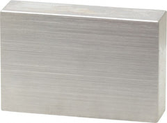 Mitutoyo - 0.9" Rectangular Steel Gage Block - Accuracy Grade 0, Includes Certificate of Inspection - Exact Tooling