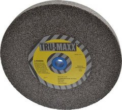 Tru-Maxx - 36 Grit Aluminum Oxide Bench & Pedestal Grinding Wheel - 10" Diam x 1-1/4" Hole x 1" Thick, 3250 Max RPM, P Hardness, Very Coarse Grade , Vitrified Bond - Exact Tooling