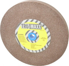 Tru-Maxx - 60 Grit Aluminum Oxide Bench & Pedestal Grinding Wheel - 10" Diam x 1-1/4" Hole x 1" Thick, 3250 Max RPM, P Hardness, Medium Grade , Vitrified Bond - Exact Tooling