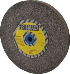 Tru-Maxx - 36 Grit Aluminum Oxide Bench & Pedestal Grinding Wheel - 10" Diam x 1-1/4" Hole x 1-1/4" Thick, 3250 Max RPM, O Hardness, Very Coarse Grade , Vitrified Bond - Exact Tooling