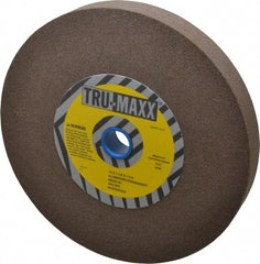 Tru-Maxx - 80 Grit Aluminum Oxide Bench & Pedestal Grinding Wheel - 10" Diam x 1-1/4" Hole x 1-1/4" Thick, 3250 Max RPM, P Hardness, Medium Grade , Vitrified Bond - Exact Tooling