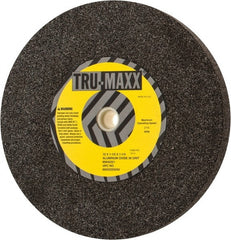Tru-Maxx - 36 Grit Aluminum Oxide Bench & Pedestal Grinding Wheel - 12" Diam x 1-1/4" Hole x 1-1/2" Thick, 2705 Max RPM, P Hardness, Very Coarse Grade , Vitrified Bond - Exact Tooling