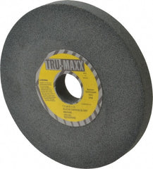Tru-Maxx - 80 Grit Silicon Carbide Bench & Pedestal Grinding Wheel - 7" Diam x 1-1/4" Hole x 3/4" Thick, 3600 Max RPM, K Hardness, Medium Grade , Vitrified Bond - Exact Tooling