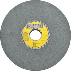 Tru-Maxx - 60 Grit Silicon Carbide Bench & Pedestal Grinding Wheel - 8" Diam x 1-1/4" Hole x 3/4" Thick, 3600 Max RPM, K Hardness, Medium Grade , Vitrified Bond - Exact Tooling