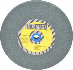 Tru-Maxx - 80 Grit Silicon Carbide Bench & Pedestal Grinding Wheel - 10" Diam x 1-1/4" Hole x 1" Thick, 3250 Max RPM, K Hardness, Medium Grade , Vitrified Bond - Exact Tooling
