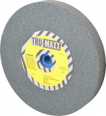 Tru-Maxx - 60 Grit Silicon Carbide Bench & Pedestal Grinding Wheel - 10" Diam x 1-1/4" Hole x 1-1/4" Thick, 3250 Max RPM, K Hardness, Medium Grade , Vitrified Bond - Exact Tooling