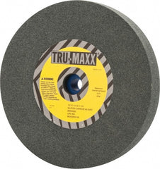Tru-Maxx - 80 Grit Silicon Carbide Bench & Pedestal Grinding Wheel - 10" Diam x 1-1/4" Hole x 1-1/2" Thick, 3250 Max RPM, K Hardness, Medium Grade , Vitrified Bond - Exact Tooling