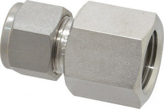 Ham-Let - 1/2" OD, Grade 316Stainless Steel Female Connector - Comp x FNPT Ends - Exact Tooling