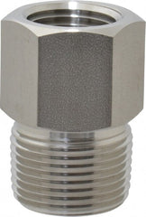 Ham-Let - 3/4 x 1/2" Grade 316 Stainless Steel Pipe Hex Bushing - MNPT x FNPT End Connections, 4,600 psi - Exact Tooling