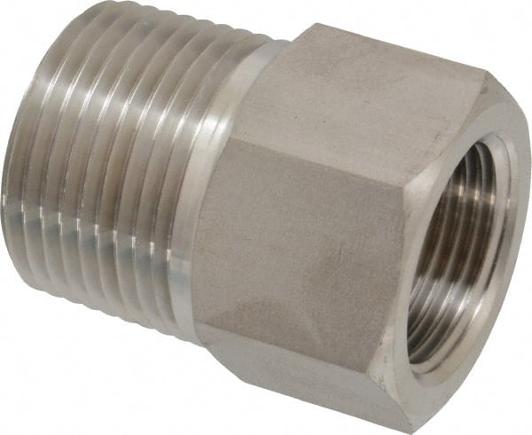Ham-Let - 1 x 3/4" Grade 316 Stainless Steel Pipe Hex Bushing - MNPT x FNPT End Connections, 4,300 psi - Exact Tooling