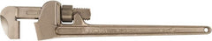 Ampco - 48" Aluminum Bronze Alloy Nonsparking Pipe Wrench - 7-9/16" Pipe Capacity - Exact Tooling
