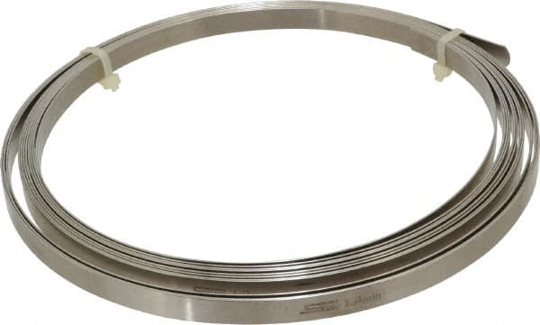 SPI - 1mm Thick x 10 Ft. Long x 1/2 Inch Wide, Feeler Stock Roll - High Carbon Steel - Exact Tooling