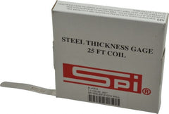 SPI - 0.001 Inch Thick x 25 Ft. Long x 1/2 Inch Wide, Feeler Stock Roll - High Carbon Steel - Exact Tooling
