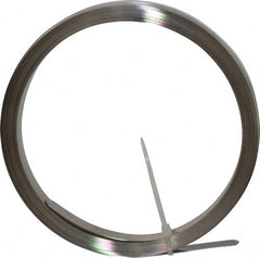 SPI - 0.015 Inch Thick x 25 Ft. Long x 1/2 Inch Wide, Feeler Stock Roll - High Carbon Steel - Exact Tooling