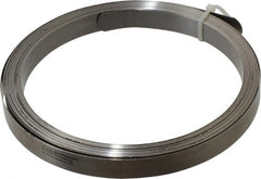 SPI - 0.016 Inch Thick x 25 Ft. Long x 1/2 Inch Wide, Feeler Stock Roll - High Carbon Steel - Exact Tooling