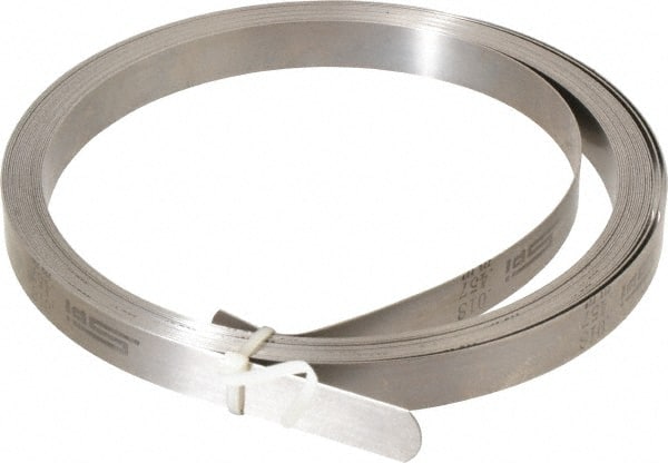 SPI - 0.018 Inch Thick x 25 Ft. Long x 1/2 Inch Wide, Feeler Stock Roll - High Carbon Steel - Exact Tooling