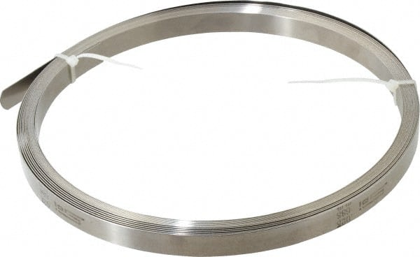 SPI - 0.025 Inch Thick x 25 Ft. Long x 1/2 Inch Wide, Feeler Stock Roll - High Carbon Steel - Exact Tooling