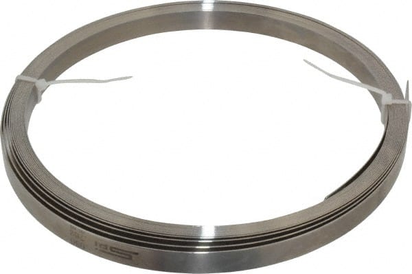 SPI - 0.03 Inch Thick x 25 Ft. Long x 1/2 Inch Wide, Feeler Stock Roll - High Carbon Steel - Exact Tooling