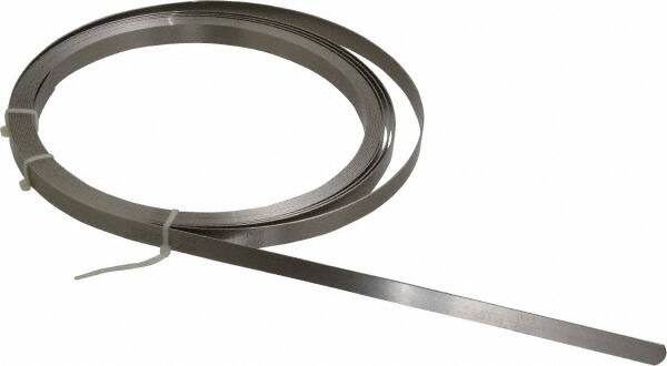 SPI - 0.035 Inch Thick x 25 Ft. Long x 1/2 Inch Wide, Feeler Stock Roll - High Carbon Steel - Exact Tooling